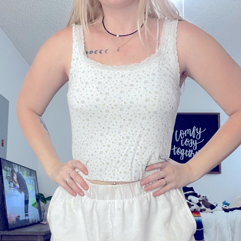 American Eagle Floral Tank